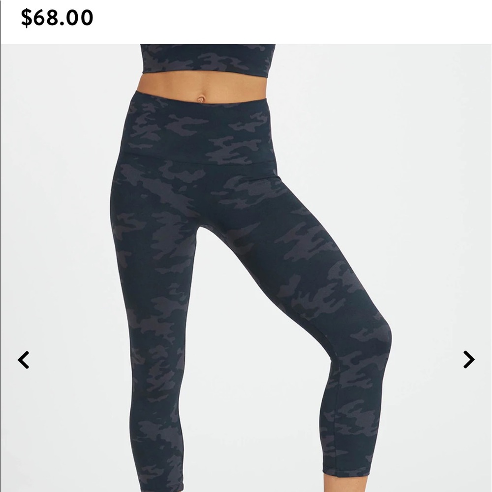 Spanx Camo Look at Me Now Cropped Leggings